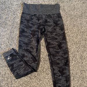 SOLD Gymshark Camo Seamless Grey Leggings